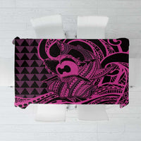 Koa Ikaika Warrior Helmet with Shark Tablecloth Pink Kakau Style LT9 Pink - Polynesian Pride