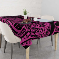 Koa Ikaika Warrior Helmet with Shark Tablecloth Pink Kakau Style LT9 - Polynesian Pride