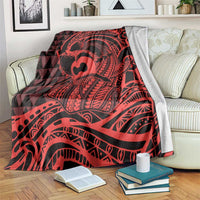 Koa Ikaika Warrior Helmet with Shark Blanket Red Kakau Style LT9 Red - Polynesian Pride