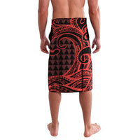 Koa Ikaika Warrior Helmet with Shark Lavalava Red Kakau Style LT9 - Polynesian Pride