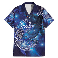 North Island Kokako and South Island Kokako Family Matching Mermaid Dress and Hawaiian Shirt New Zealand Native Bird with Galaxy Vibe
