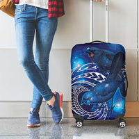 North Island Kokako and South Island Kokako Luggage Cover New Zealand Native Bird with Galaxy Vibe