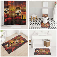 ANZAC Day Film Reel Lest We Forget Bathroom Set Australia NZ Memorial LT9 - Polynesian Pride