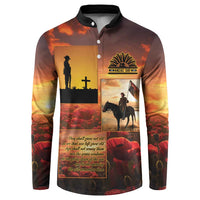 ANZAC Day Film Reel Lest We Forget Button Sweatshirt Australia NZ Memorial LT9 Red - Polynesian Pride