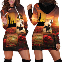 ANZAC Day Film Reel Lest We Forget Hoodie Dress Australia NZ Memorial LT9 - Polynesian Pride