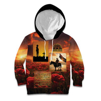 ANZAC Day Film Reel Lest We Forget Kid Hoodie Australia NZ Memorial LT9 Hoodie Red - Polynesian Pride