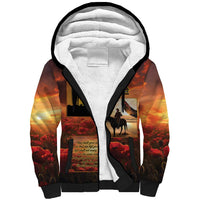 ANZAC Day Film Reel Lest We Forget Sherpa Hoodie Australia NZ Memorial LT9 Unisex Red - Polynesian Pride