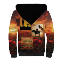 ANZAC Day Film Reel Lest We Forget Sherpa Hoodie Australia NZ Memorial LT9 - Polynesian Pride