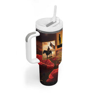 ANZAC Day Film Reel Lest We Forget Tumbler With Handle Australia NZ Memorial LT9 - Polynesian Pride