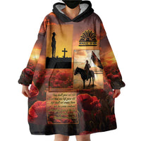 ANZAC Day Film Reel Lest We Forget Wearable Blanket Hoodie Australia NZ Memorial LT9 - Polynesian Pride