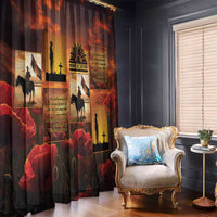 ANZAC Day Film Reel Lest We Forget Window Curtain Australia NZ Memorial LT9 - Polynesian Pride
