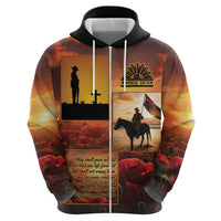 ANZAC Day Film Reel Lest We Forget Zip Hoodie Australia NZ Memorial LT9 - Polynesian Pride