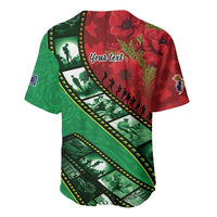 Personalised Cook Islands ANZAC 1915-2026 Filmstrip Baseball Jersey Lest We Forget 25 April LT9 - Polynesian Pride