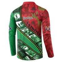 Personalised Cook Islands ANZAC 1915-2026 Filmstrip Button Sweatshirt Lest We Forget 25 April LT9 - Polynesian Pride