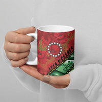 Personalised Cook Islands ANZAC 1915-2026 Filmstrip Ceramic Mug Lest We Forget 25 April LT9 - Polynesian Pride