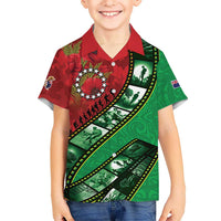 Personalised Cook Islands ANZAC 1915-2026 Filmstrip Family Matching Puletasi and Hawaiian Shirt Lest We Forget 25 April