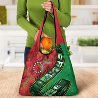 Personalised Cook Islands ANZAC 1915-2026 Filmstrip Grocery Bag Lest We Forget 25 April LT9 - Polynesian Pride