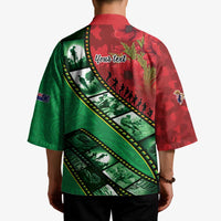 Personalised Cook Islands ANZAC 1915-2026 Filmstrip Kimono Lest We Forget 25 April LT9 - Polynesian Pride