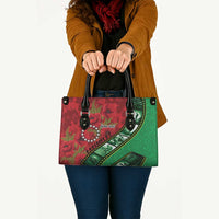 Personalised Cook Islands ANZAC 1915-2026 Filmstrip Leather Bag Lest We Forget 25 April LT9 - Polynesian Pride