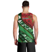 Personalised Cook Islands ANZAC 1915-2026 Filmstrip Men Tank Top Lest We Forget 25 April LT9 - Polynesian Pride