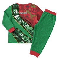 Personalised Cook Islands ANZAC 1915-2026 Filmstrip Pajama Set Lest We Forget 25 April LT9 - Polynesian Pride