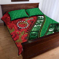 Personalised Cook Islands ANZAC 1915-2026 Filmstrip Quilt Bed Set Lest We Forget 25 April LT9 - Polynesian Pride