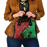 Personalised Cook Islands ANZAC 1915-2026 Filmstrip Shoulder Handbag Lest We Forget 25 April LT9 - Polynesian Pride