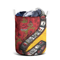Personalised Niue ANZAC 1915-2026 Filmstrip Laundry Basket Lest We Forget 25 April LT9 - Polynesian Pride