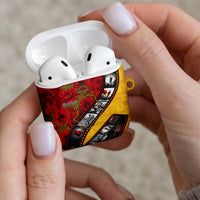 Personalised Niue ANZAC 1915-2026 Filmstrip AirPods Case Lest We Forget 25 April LT9 - Polynesian Pride