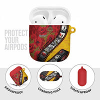 Personalised Niue ANZAC 1915-2026 Filmstrip AirPods Case Lest We Forget 25 April LT9 - Polynesian Pride