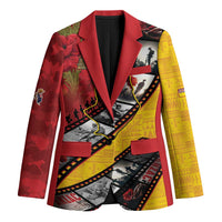 Personalised Niue ANZAC 1915-2026 Filmstrip Blazer Lest We Forget 25 April LT9 Unisex Gold - Polynesian Pride