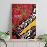 Personalised Niue ANZAC 1915-2026 Filmstrip Canvas Wall Art Lest We Forget 25 April LT9 - Polynesian Pride
