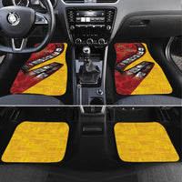 Personalised Niue ANZAC 1915-2026 Filmstrip Car Mats Lest We Forget 25 April LT9 Set 4pcs Gold - Polynesian Pride