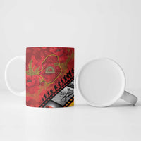 Personalised Niue ANZAC 1915-2026 Filmstrip Ceramic Mug Lest We Forget 25 April LT9 - Polynesian Pride