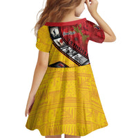 Personalised Niue ANZAC 1915-2026 Filmstrip Family Matching Off Shoulder Short Dress and Hawaiian Shirt Lest We Forget 25 April LT9 - Polynesian Pride