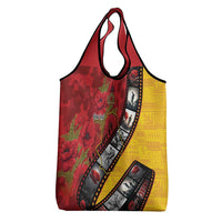 Personalised Niue ANZAC 1915-2026 Filmstrip Grocery Bag Lest We Forget 25 April LT9 - Polynesian Pride
