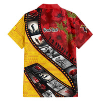 Personalised Niue ANZAC 1915-2026 Filmstrip Hawaiian Shirt Lest We Forget 25 April