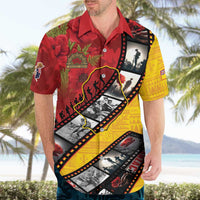 Personalised Niue ANZAC 1915-2026 Filmstrip Hawaiian Shirt Lest We Forget 25 April