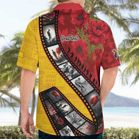 Personalised Niue ANZAC 1915-2026 Filmstrip Hawaiian Shirt Lest We Forget 25 April