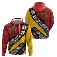 Personalised Niue ANZAC 1915-2026 Filmstrip Hoodie Lest We Forget 25 April LT9 - Polynesian Pride