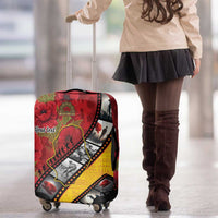Personalised Niue ANZAC 1915-2026 Filmstrip Luggage Cover Lest We Forget 25 April LT9 - Polynesian Pride