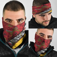 Personalised Niue ANZAC 1915-2026 Filmstrip Neck Gaiter Lest We Forget 25 April LT9 - Polynesian Pride