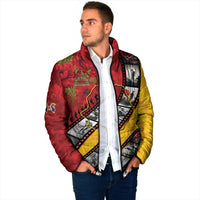 Personalised Niue ANZAC 1915-2026 Filmstrip Padded Jacket Lest We Forget 25 April LT9 - Polynesian Pride