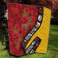 Personalised Niue ANZAC 1915-2026 Filmstrip Quilt Lest We Forget 25 April LT9 - Polynesian Pride