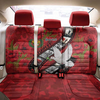 Personalised Tonga ANZAC 1915-2026 Filmstrip Back Car Seat Cover Lest We Forget 25 April LT9 - Polynesian Pride