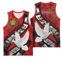 Personalised Tonga ANZAC 1915-2026 Filmstrip Basketball Jersey Lest We Forget 25 April LT9 - Polynesian Pride