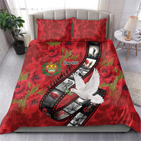 Personalised Tonga ANZAC 1915-2026 Filmstrip Bedding Set Lest We Forget 25 April LT9 - Polynesian Pride