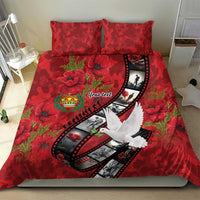 Personalised Tonga ANZAC 1915-2026 Filmstrip Bedding Set Lest We Forget 25 April LT9 - Polynesian Pride