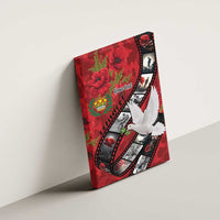 Personalised Tonga ANZAC 1915-2026 Filmstrip Canvas Wall Art Lest We Forget 25 April LT9 - Polynesian Pride