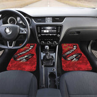 Personalised Tonga ANZAC 1915-2026 Filmstrip Car Mats Lest We Forget 25 April LT9 Set 2pcs - Front Red - Polynesian Pride